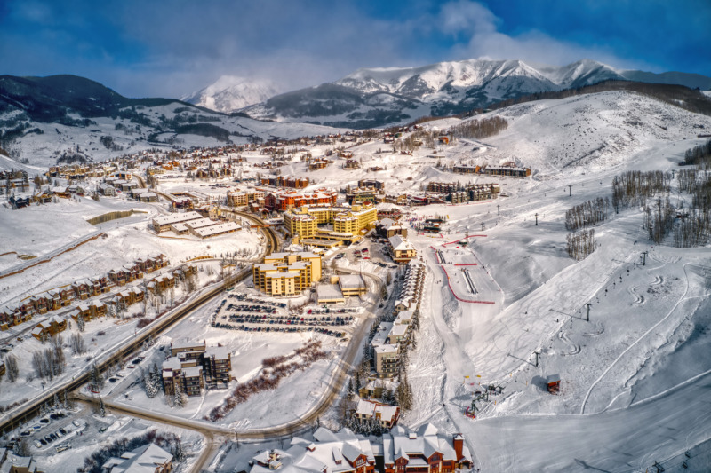 Crested Butte Mountain Resort Aerial View