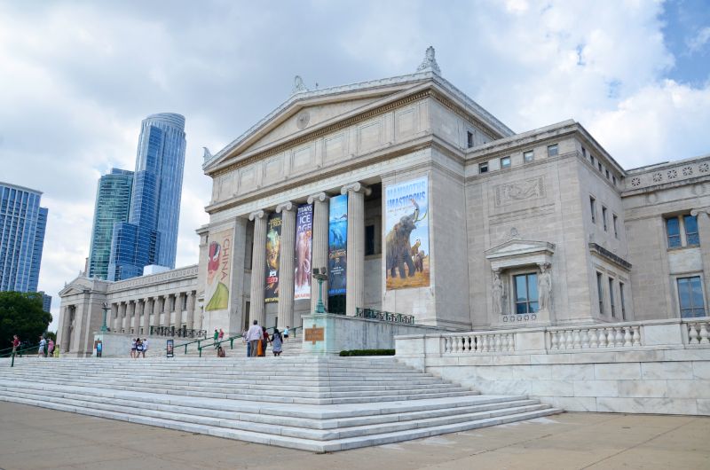 Entrance to Field Museum of Natural History, Chicago