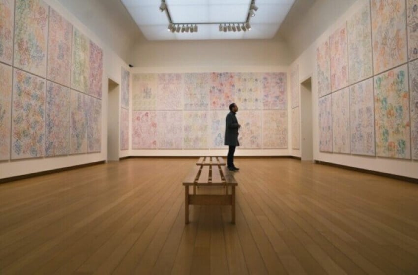 Man Inside a Gallery