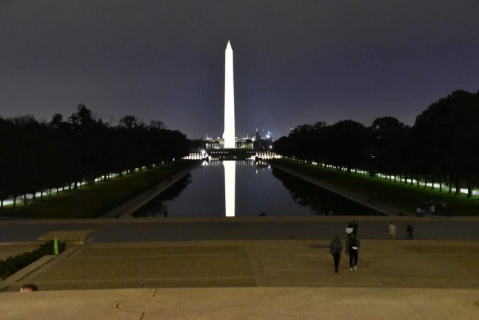 National Mall in Washington D.C. at Night