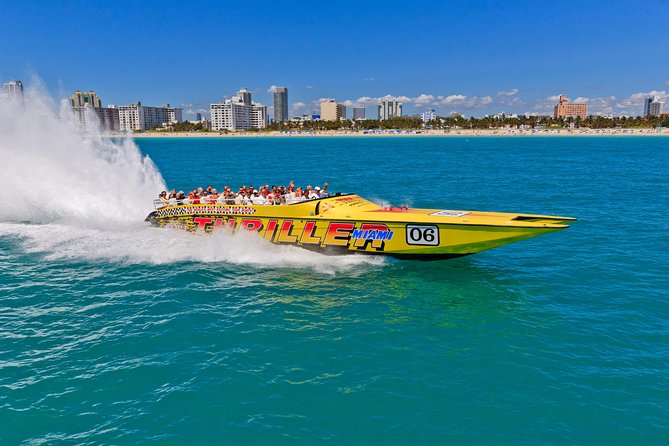 Speedboat Sightseeing Boat in Miami, Florida