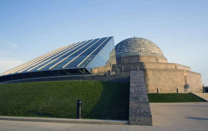 The exterior of Adler Planetarium