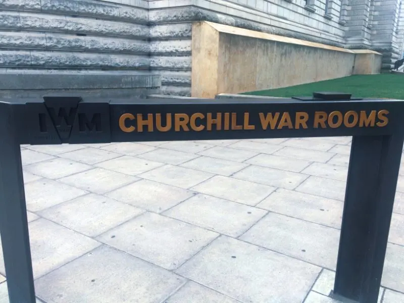 Churchill War Rooms Sign
