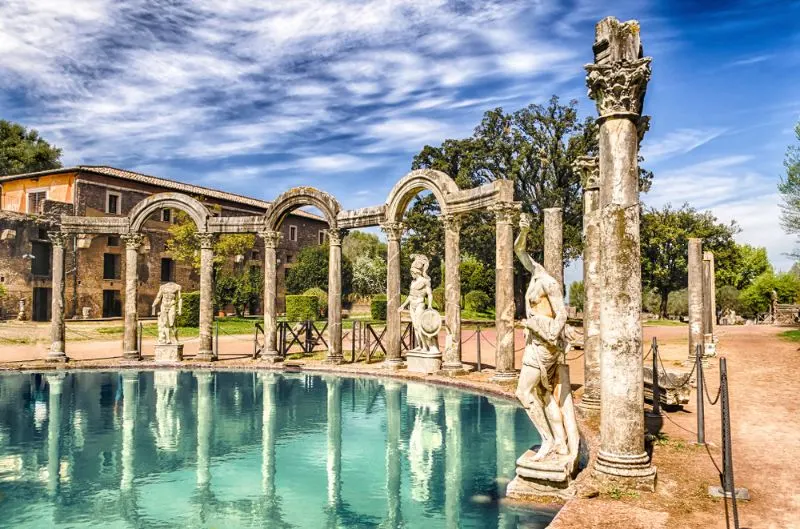 Hadrian's Villa and pool