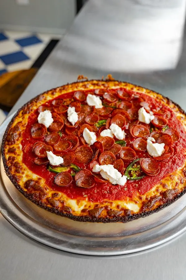 Milly's Pizza in the Pan, Chicago Deep Dish