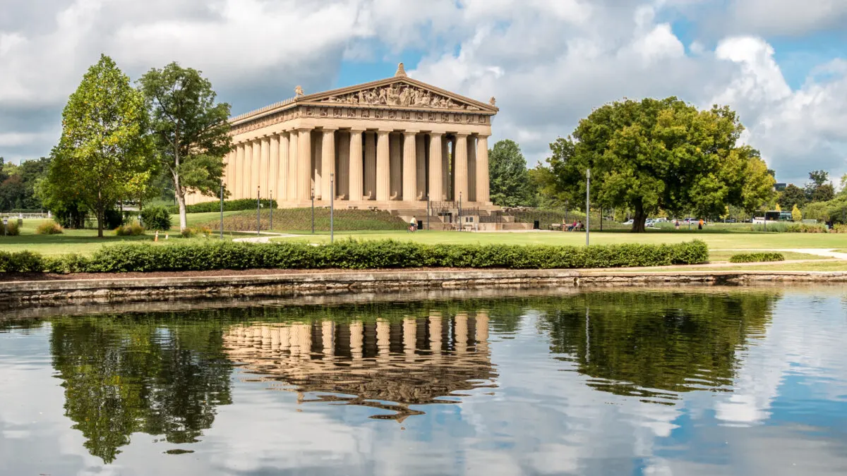 View of The Parthenon in Nashville's Centennial Park